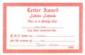 01000 1968 Season Littleton Leopards Baseball Certificate