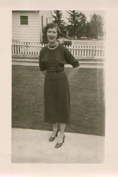 Barbara Andersen, 1954 or 1955, Logan, Utah